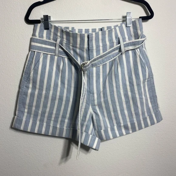 Frame Casual Linen Shorts Stripe - Picture 6 of 8